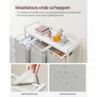 Wasmand met 3 Vakverdelers en Extra Legplank – productweergave 23 | De Groot Living