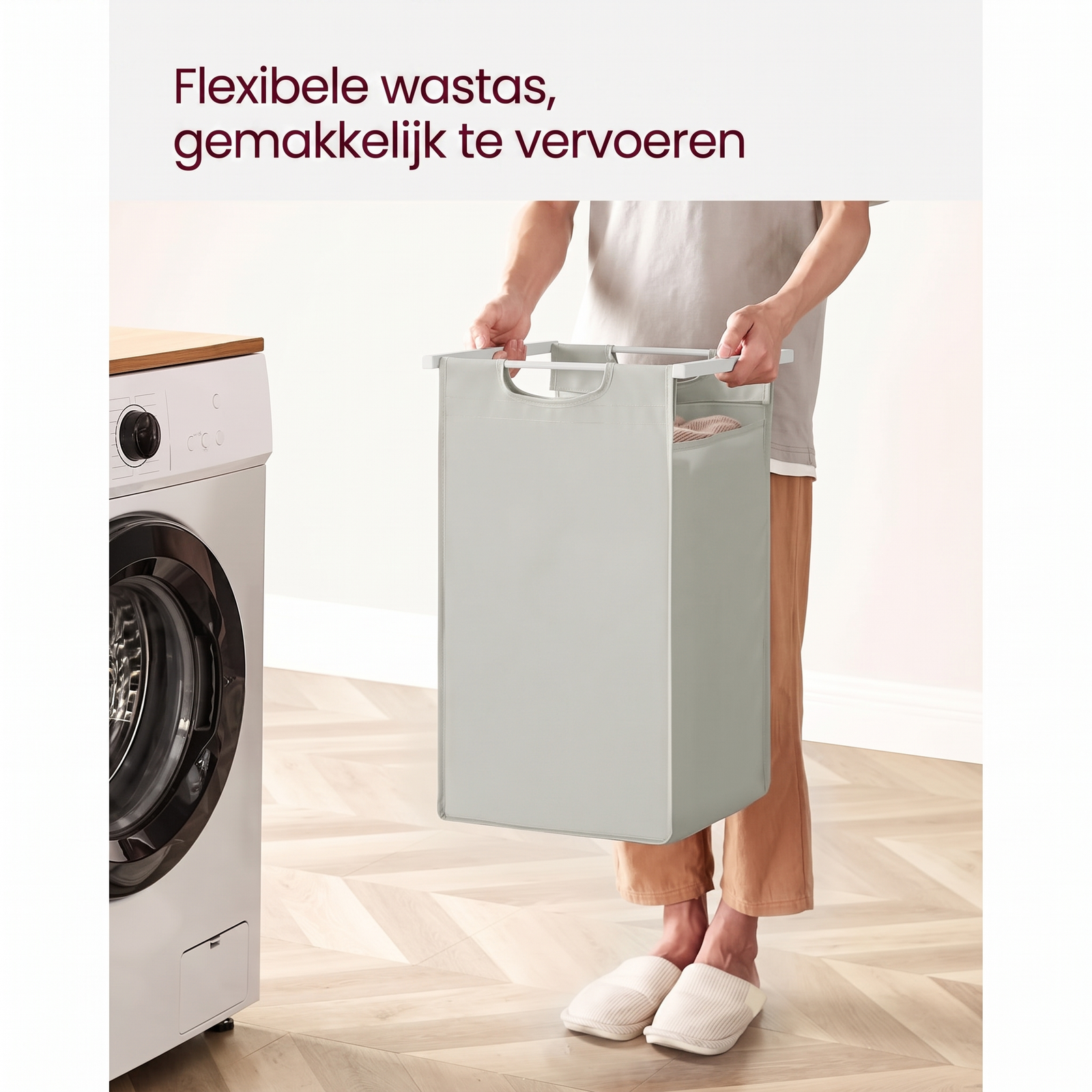 Wasmand met 3 Vakverdelers en Extra Legplank – productweergave 27 | De Groot Living