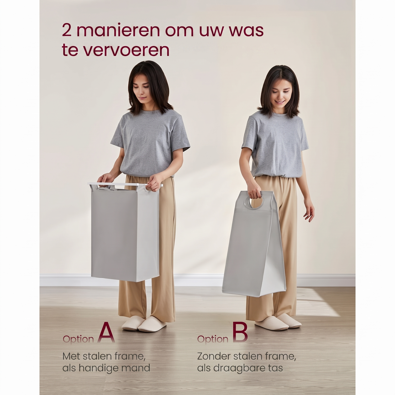 Wasmand met 3 Vakverdelers en Extra Legplank – productweergave 34 | De Groot Living