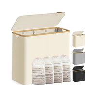 Wasmand Met Deksel en Uitneembare Waszak Voor Kleine Ruimtes – productweergave 8 | De Groot Living