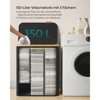 Wasmand Met Deksel en Uitneembare Waszak Voor Kleine Ruimtes – productweergave 28 | De Groot Living