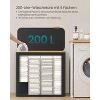 Wasmand Met Deksel en Uitneembare Waszak Voor Kleine Ruimtes – productweergave 30 | De Groot Living
