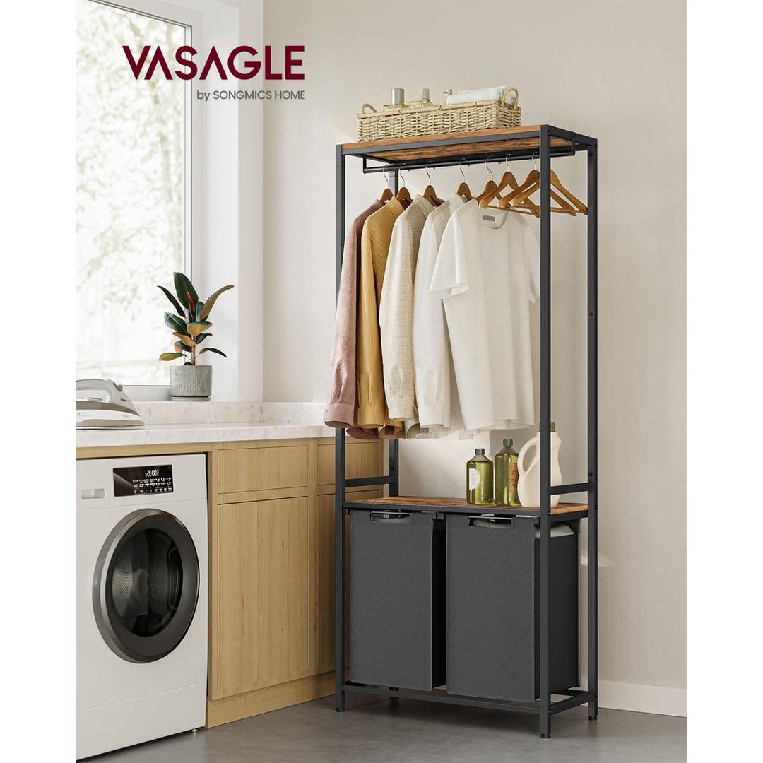 Wasmand met Kledingrek – productweergave 3 | De Groot Living