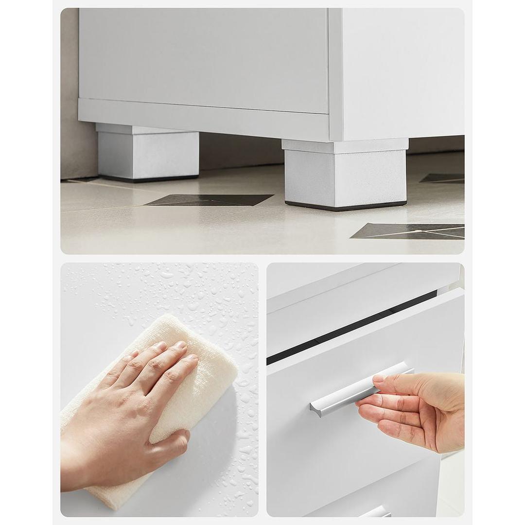 Wastafelonderkast Met Lades en Opbergruimte Voor Badkamer 70 cm Breed – productweergave 7 | De Groot Living
