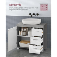 Wastafelonderkast Met Lades en Opbergruimte Voor Badkamer 70 cm Breed – productweergave 10 | De Groot Living