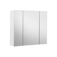 Witte Spiegelkast met 3 Spiegeldeuren en Verstelbare Planken Voor Badkamer – productweergave 1 | De Groot Living