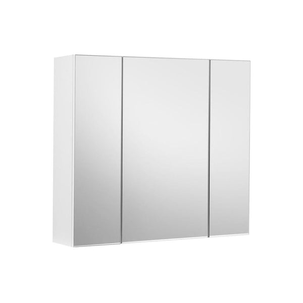 Witte Spiegelkast met 3 Spiegeldeuren en Verstelbare Planken Voor Badkamer – productweergave 1 | De Groot Living