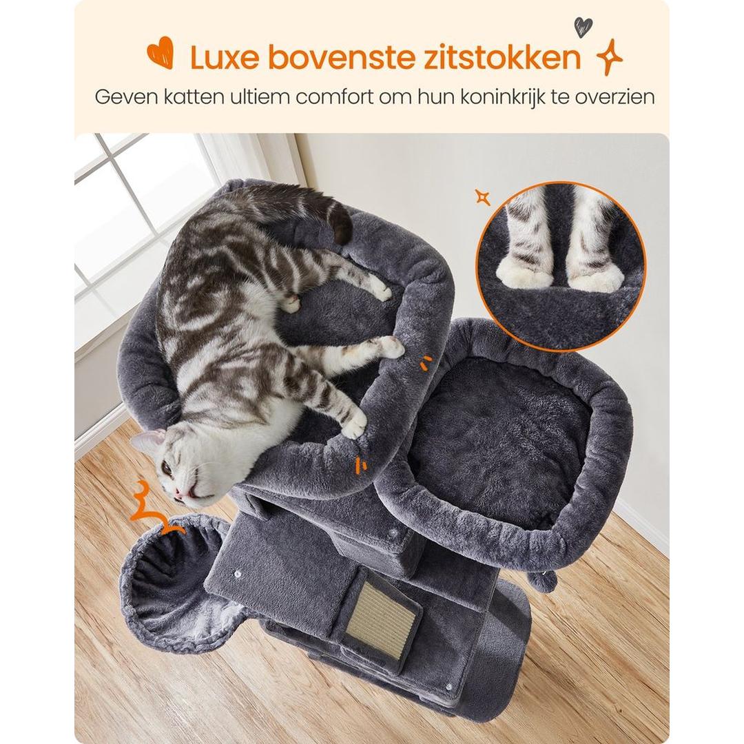 XXL Krabpaal 206 cm met Sisal Krabzuilen – productweergave 15 | De Groot Living