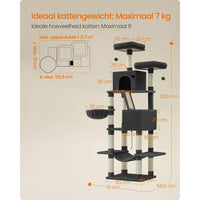 XXL Krabpaal 206 cm met Sisal Krabzuilen – productweergave 42 | De Groot Living
