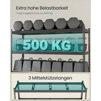 Zwaar Belastbaar Opslagrek Met 4 Verstelbare Legplanken Tot 2000 kg – productweergave 7 | De Groot Living