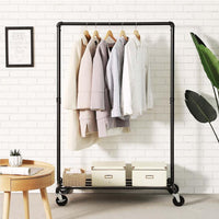 Zwaar Kledingrek in Industriële Stijl met Wielen en Onderste Plank – productweergave 4 | De Groot Living