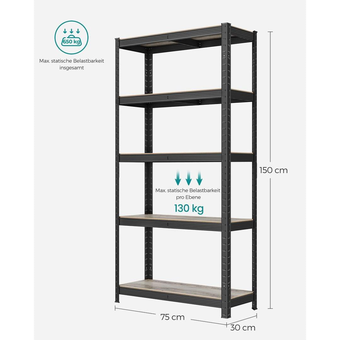 Zwaar Metalen Opbergrek met 650 kg Draagvermogen Voor Garage of Werkplaats – productweergave 38 | De Groot Living