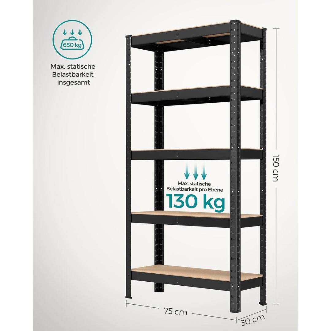 Zwaar Metalen Opbergrek met 650 kg Draagvermogen Voor Garage of Werkplaats – productweergave 46 | De Groot Living