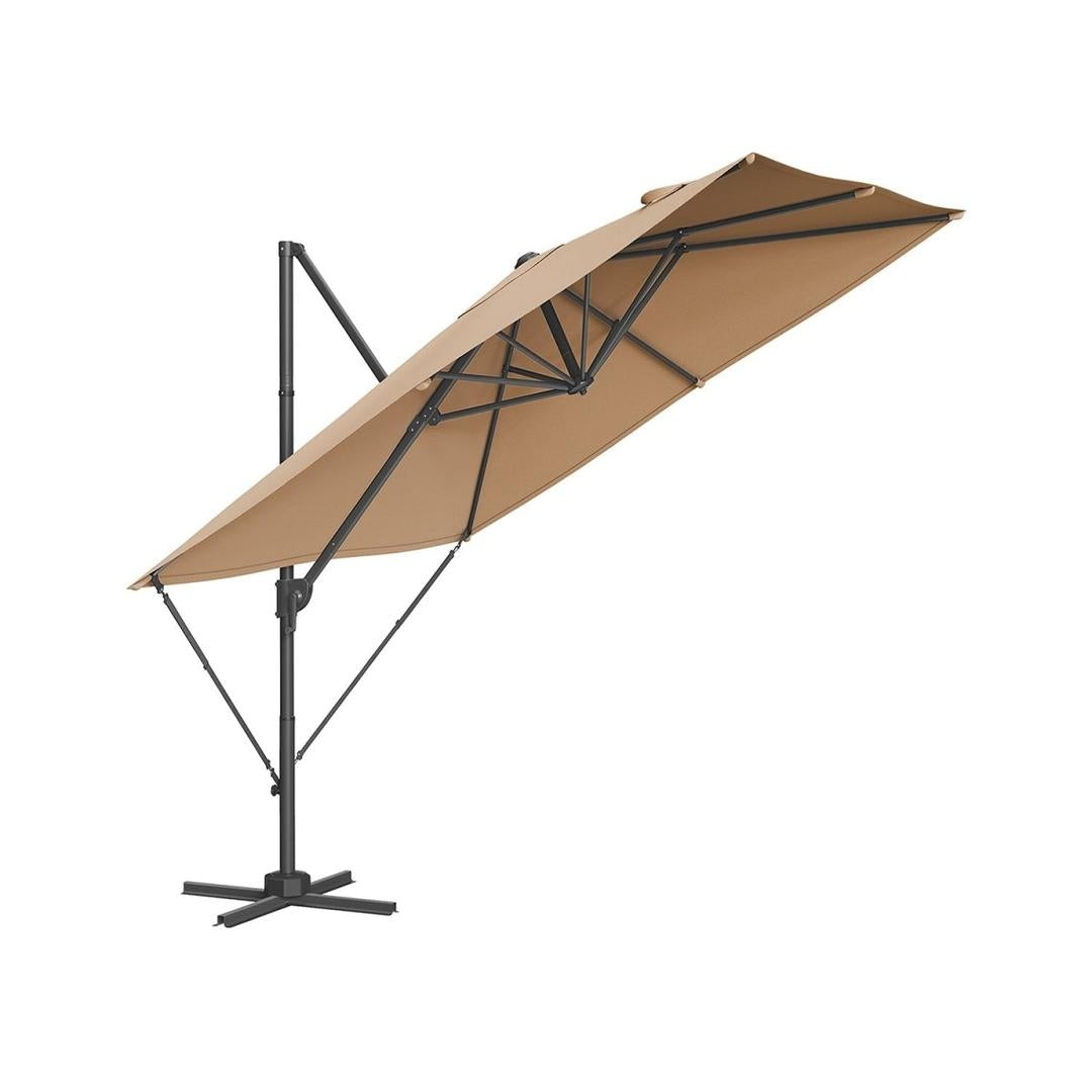 Zweefparasol 270 x 270 cm met 360° Draaifunctie en UPF 50+ Bescherming – productweergave 3 | De Groot Living