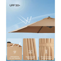 Zweefparasol 270 x 270 cm met 360° Draaifunctie en UPF 50+ Bescherming – productweergave 6 | De Groot Living