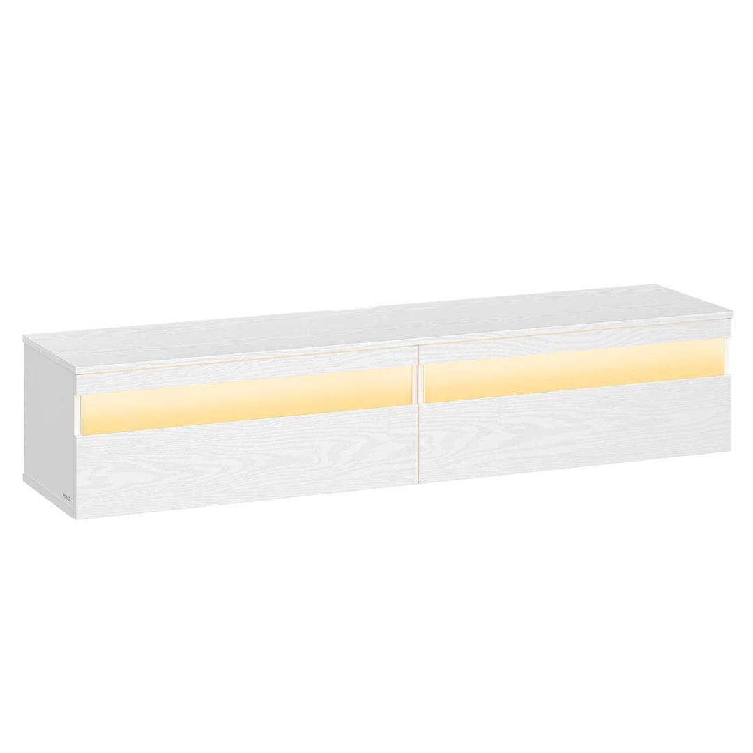 Zwevend TV-Meubel met LED-Verlichting en Oplaadstation Voor Woonkamer – productweergave 2 | De Groot Living