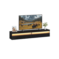 Zwevend TV-Meubel met LED-Verlichting en Oplaadstation Voor Woonkamer – productweergave 3 | De Groot Living