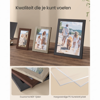 Fotolijsten Set van 10 in Verschillende Formaten voor Wand of Tafel