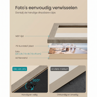 Fotolijsten Set van 10 in Verschillende Formaten voor Wand of Tafel