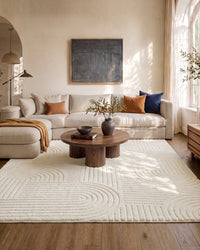Vloerkleed met 3D-hoog-laagpool en Geometrisch Patroon