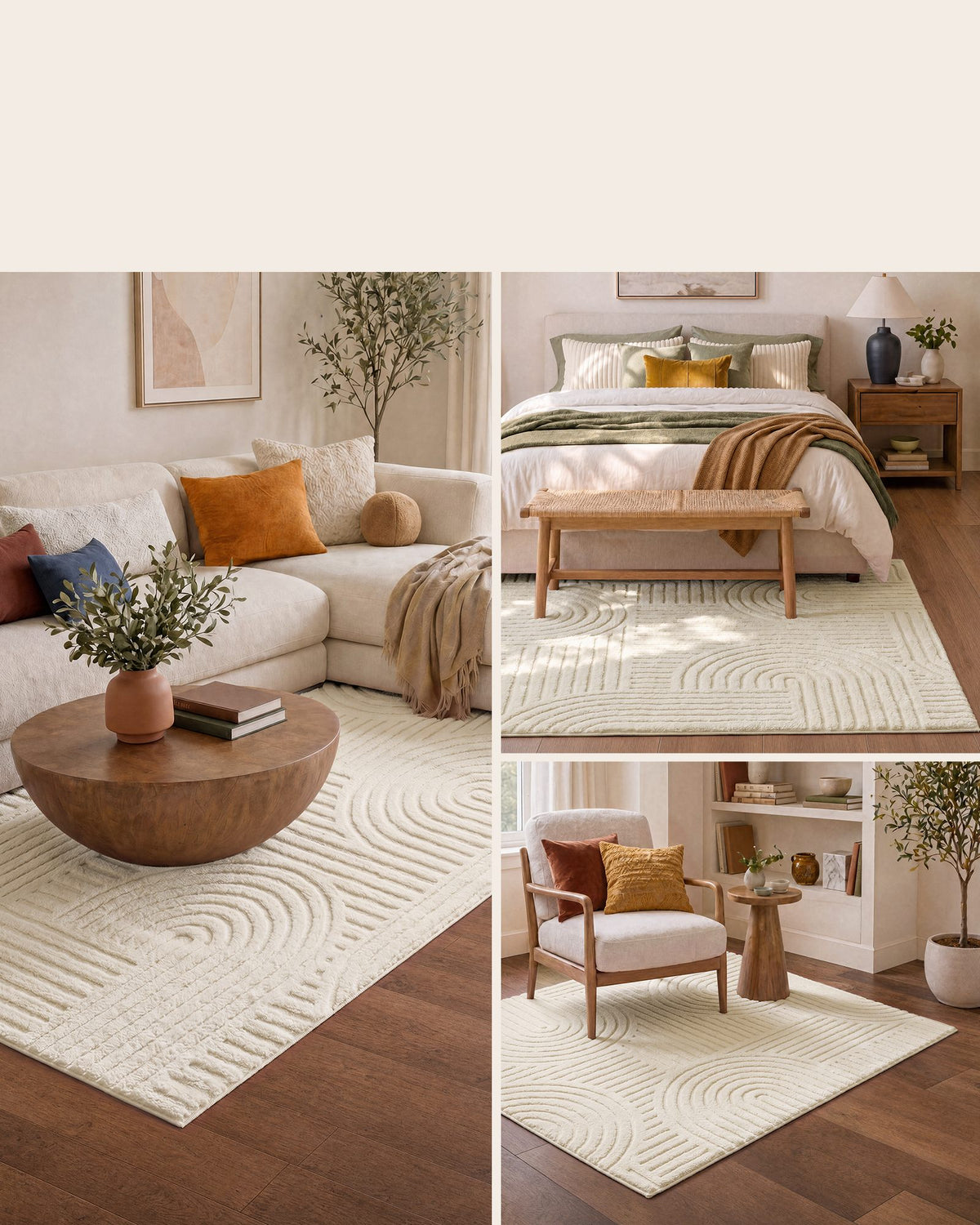 Vloerkleed met 3D-hoog-laagpool en Geometrisch Patroon