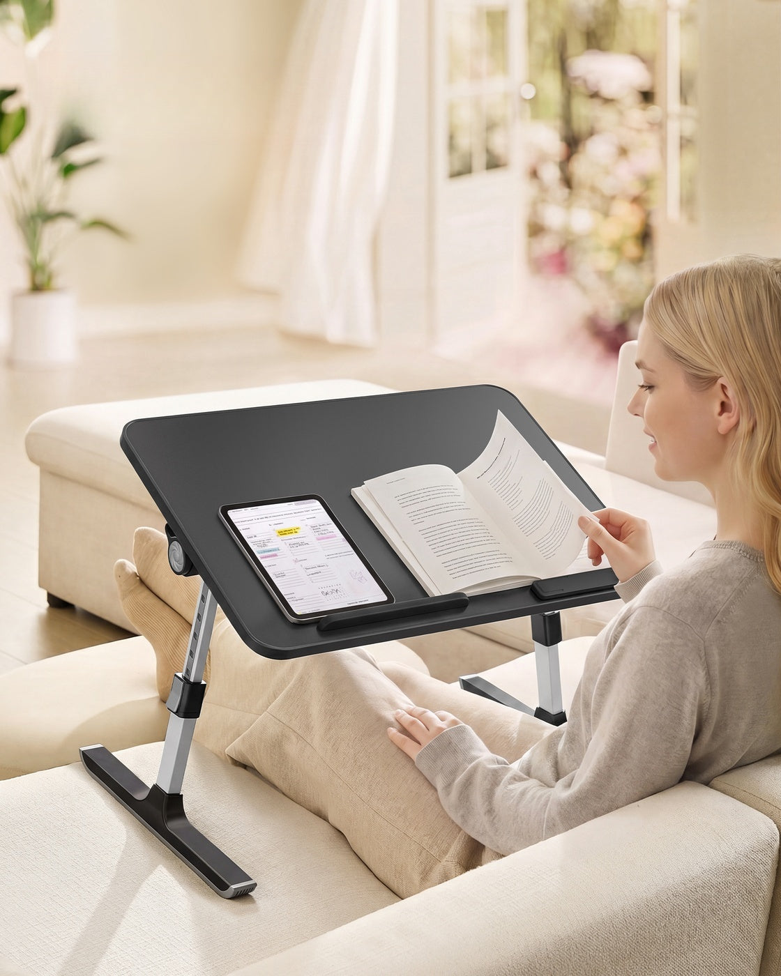 Laptoptafel met Lade voor Bed en Bank, 52 x 30 cm