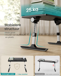 Laptoptafel met Lade voor Bed en Bank, 52 x 30 cm