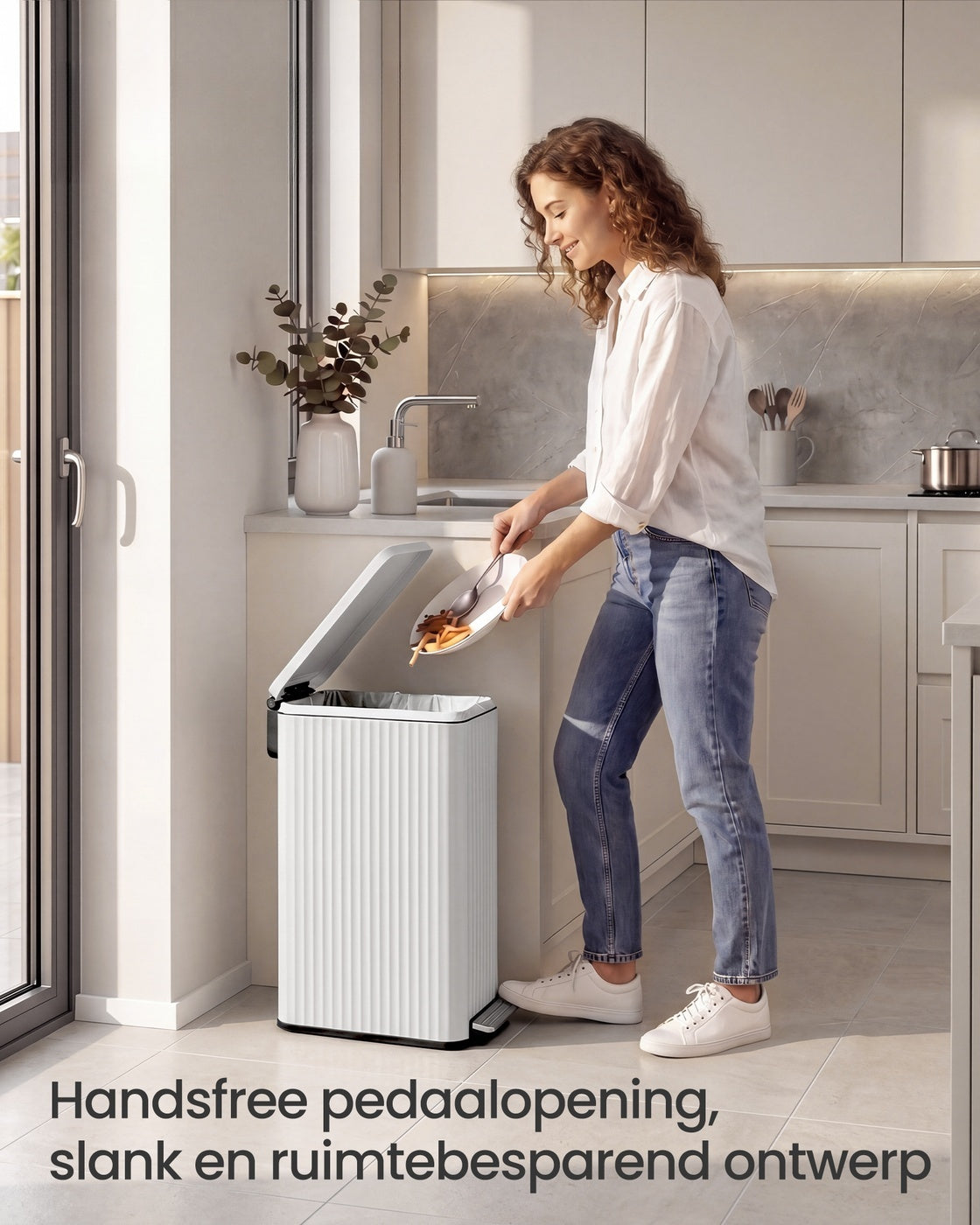 Pedaalemmer van 50 Liter met Softclose-deksel en Uitneembare Binnenemmer