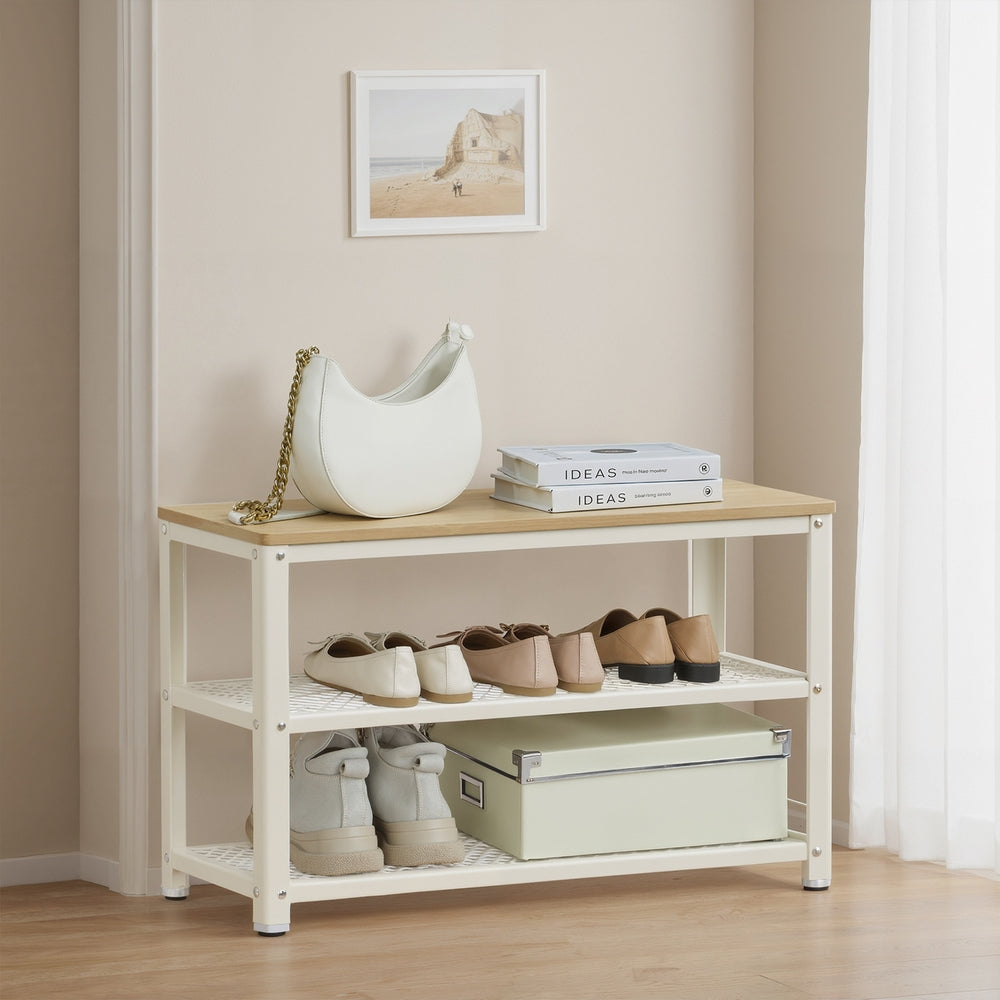 Schoenenbank met 2 Roosterplanken en Zitvlak, 73 cm