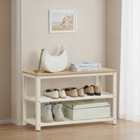 Schoenenbank met 2 Roosterplanken en Zitvlak, 73 cm