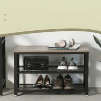 Schoenenbank met 2 Roosterplanken en Zitvlak, 73 cm
