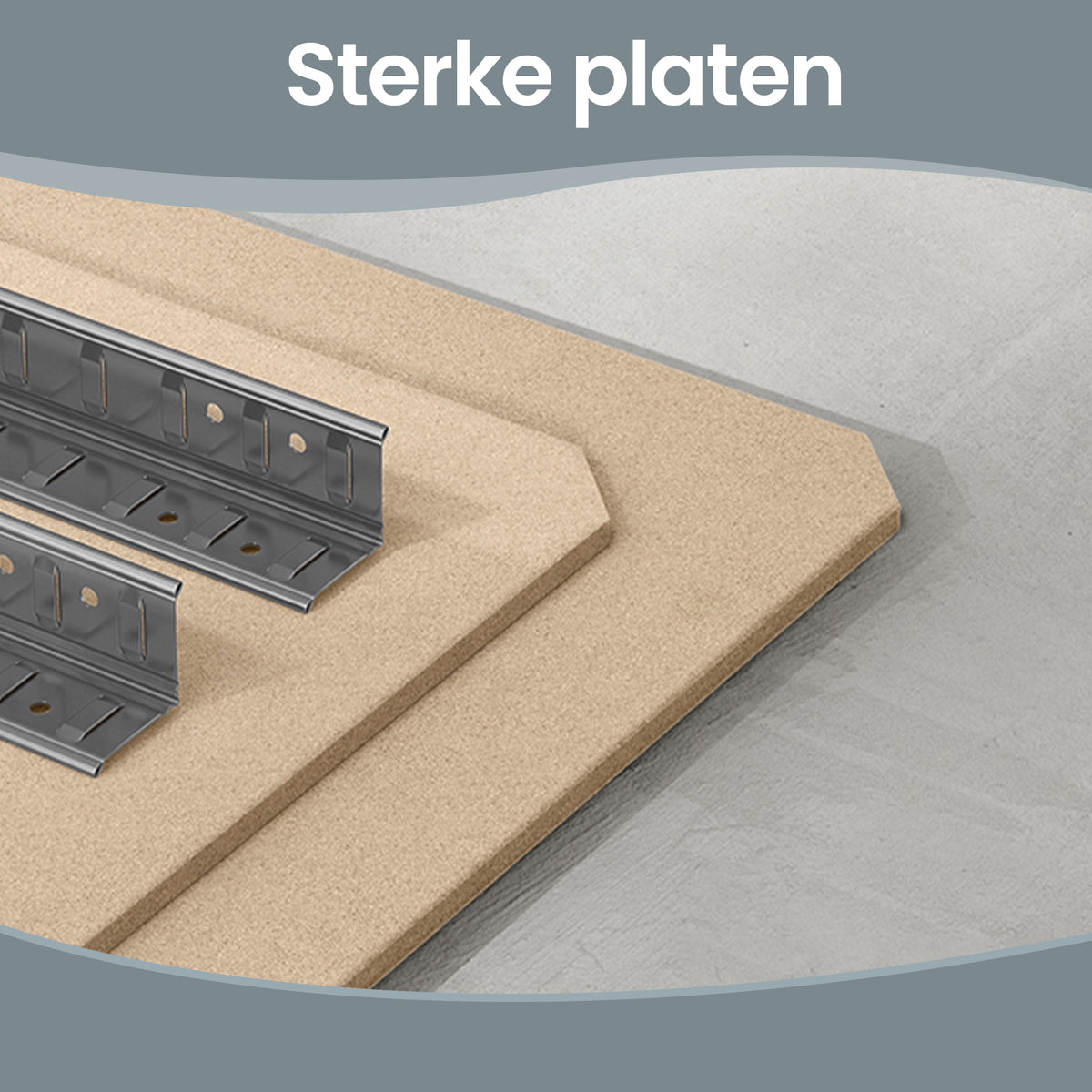 Zwaar Metalen Stellingrek met 5 Verstelbare Planken (Dubbel)