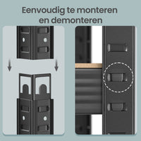 Zwaar Metalen Stellingrek met 5 Verstelbare Planken (Dubbel)