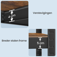 Zwaar Metalen Stellingrek met 5 Verstelbare Planken (Dubbel)